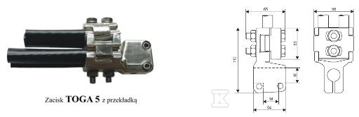 Zacisk transformatora  TOGA 5/M16 z - 1115-811-516-070/004